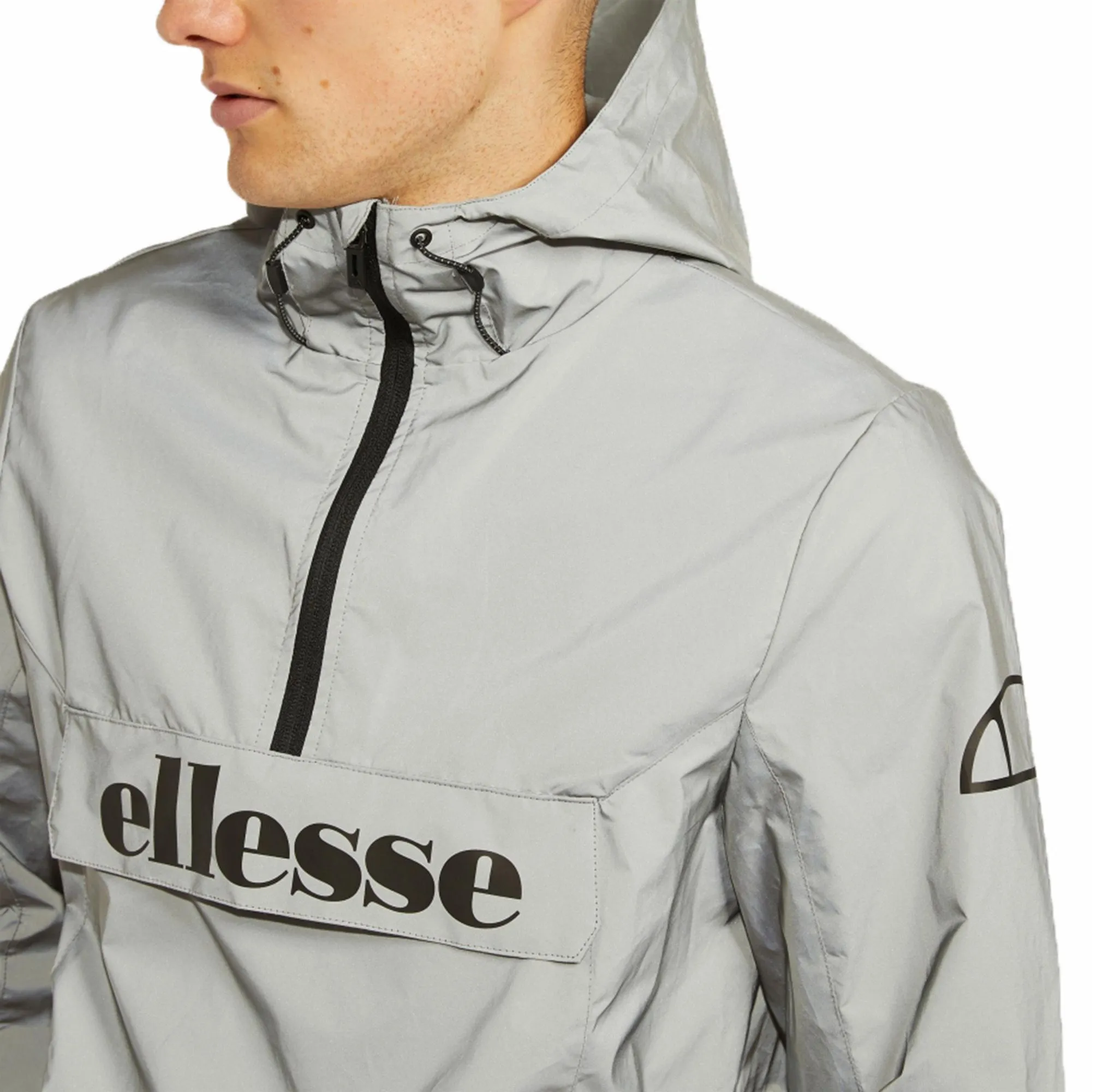 Ellesse Mens Acera Hooded Cagoule Jacket Reflective