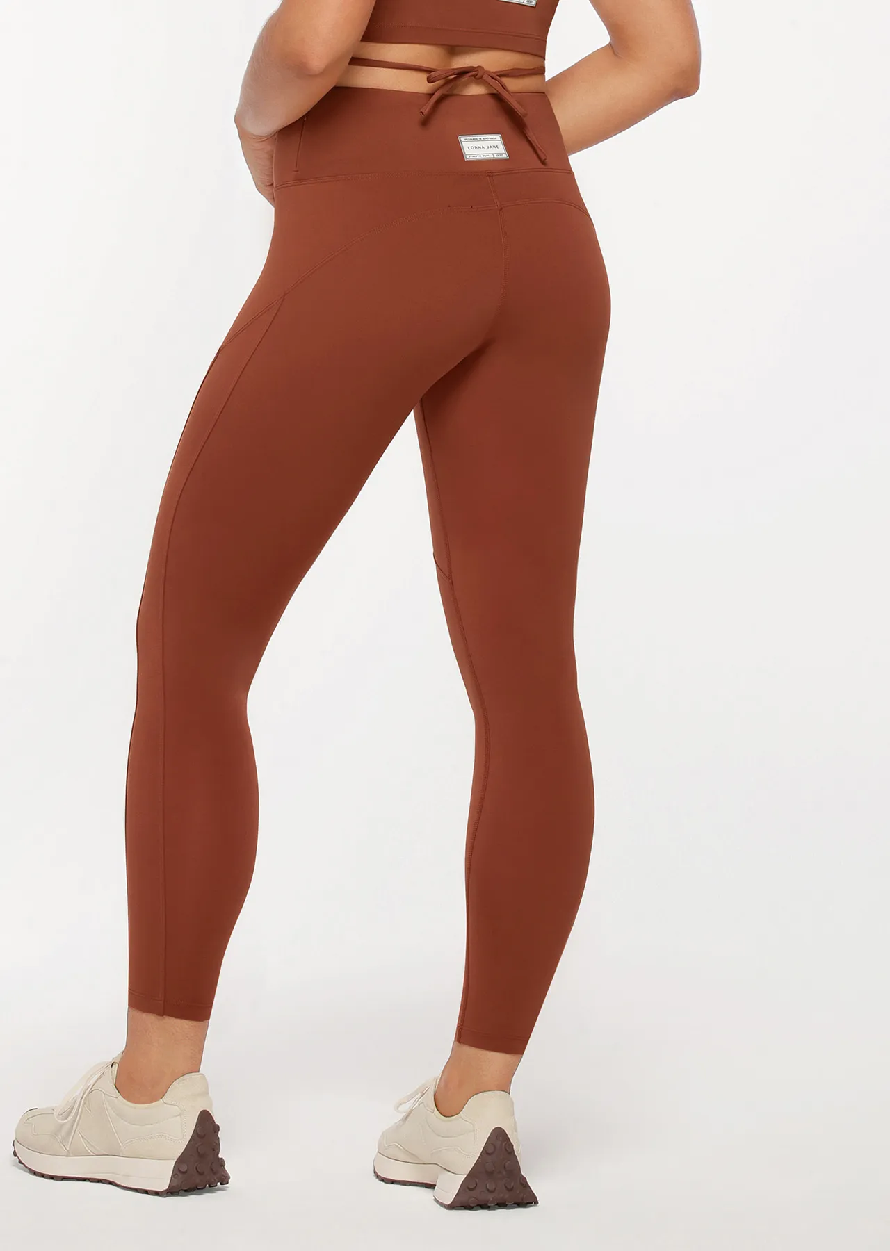 Evie Recycled Full Length Leggings | Orange | Tights and Leggings | Lorna Jane Australia