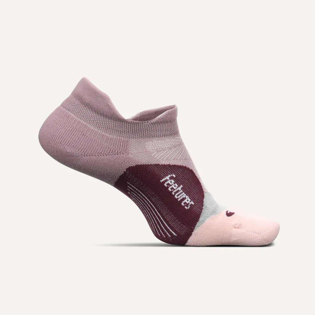 Feetures Elite Light Cushion No Show Tab Socks - Lilac Mauve