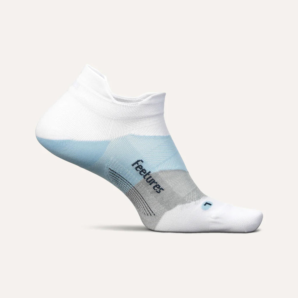 Feetures Elite Ultra Light No Show Tab - White Sky