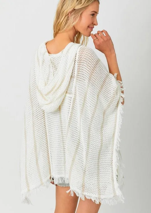 FINAL SALE - Living My Best Life Lace Up Poncho