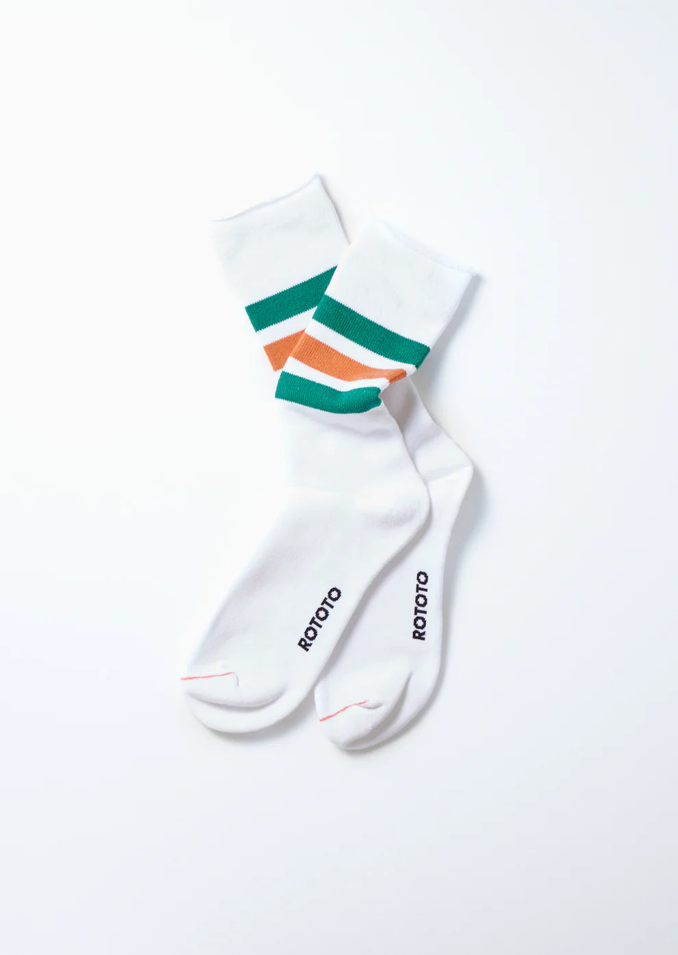 Fine Pile Stripe Crew Socks