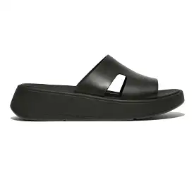 FitFlop Women's F-Mode H Bar Slide Black Leather