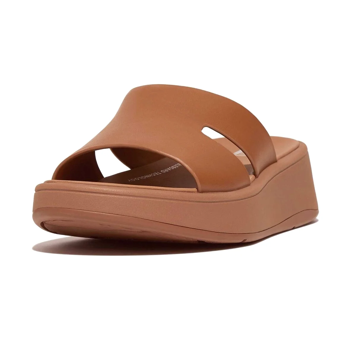 FitFlop Women's F-Mode H Bar Slide Tan Leather