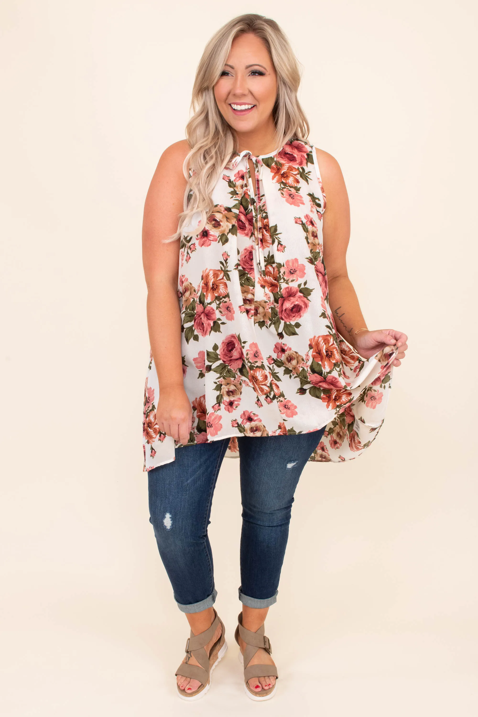 Float On The Summer Wind Tunic, Ivory