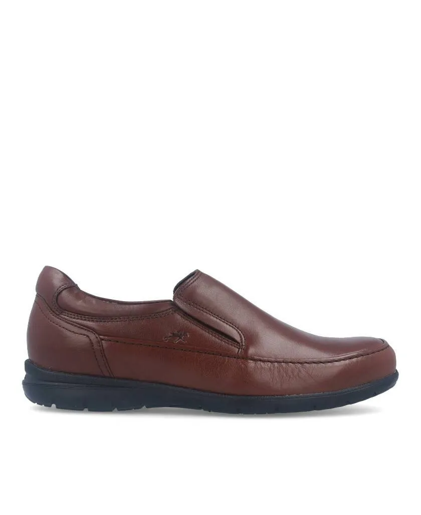 Fluchos 8499 Luca Slip On brown flat shoes without laces