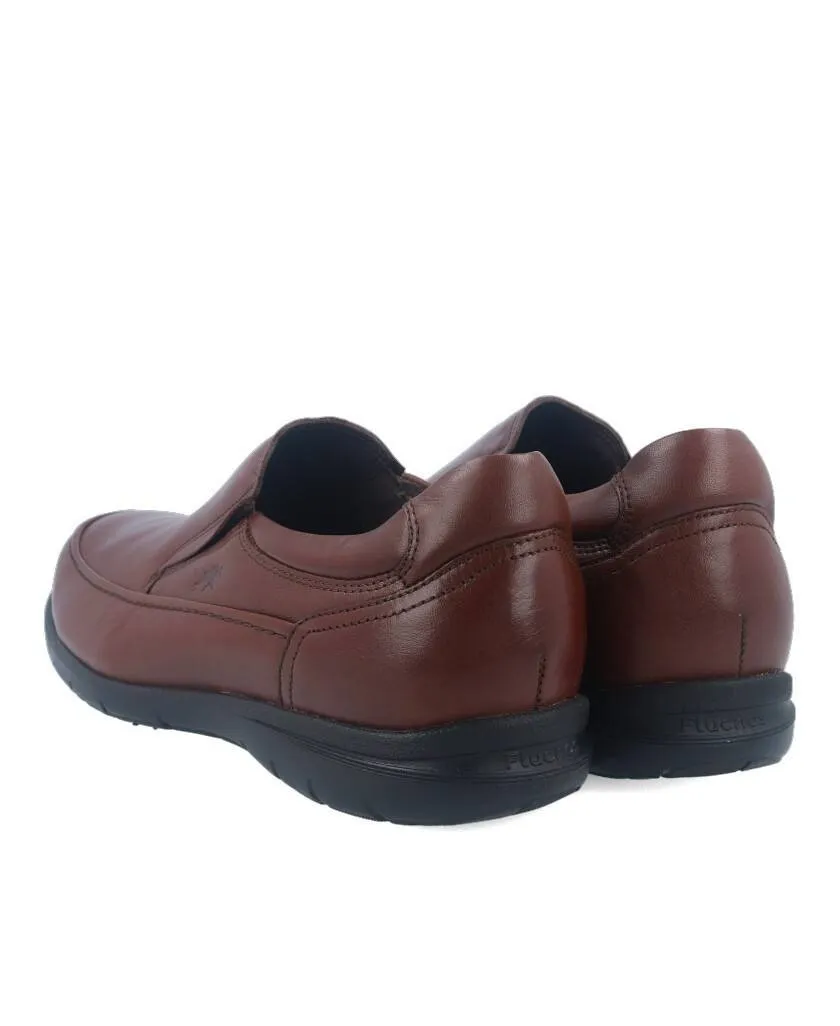 Fluchos 8499 Luca Slip On brown flat shoes without laces