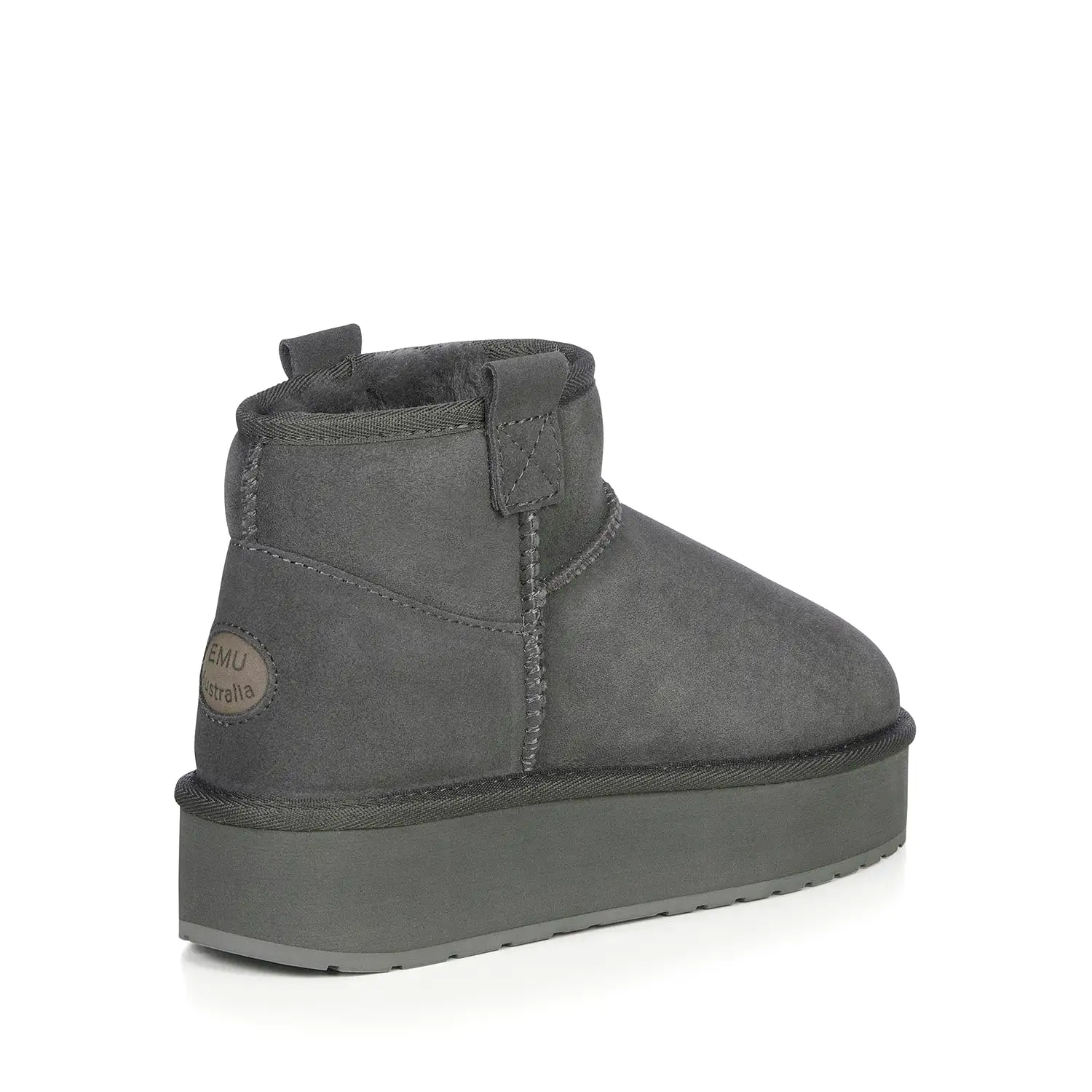 Foy Flatform Micro Women's Sherpa Boot - Charcoal