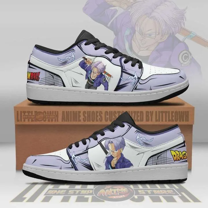 Future Trunks JD Low Top Sneakers Custom Dragon Ball Anime Shoes