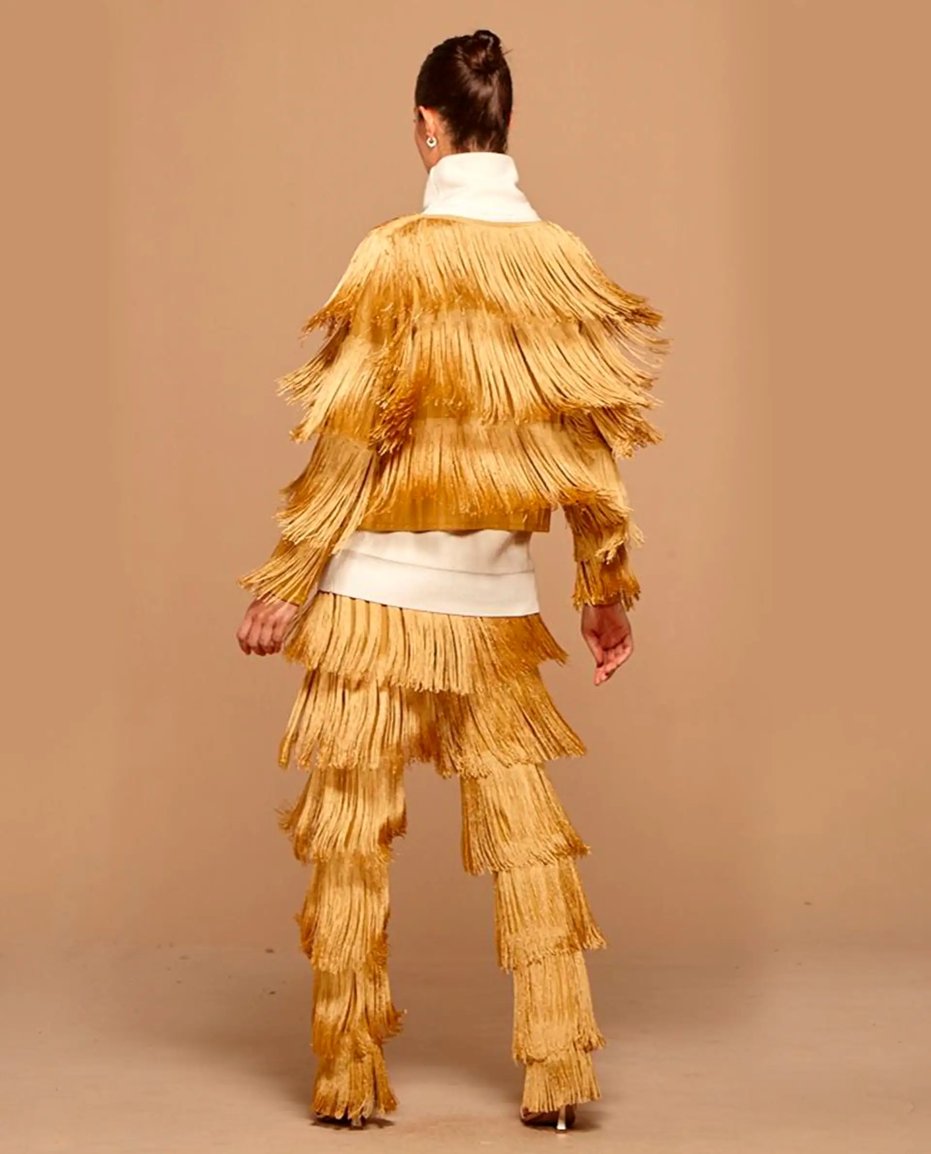 Gold Fringes Coat