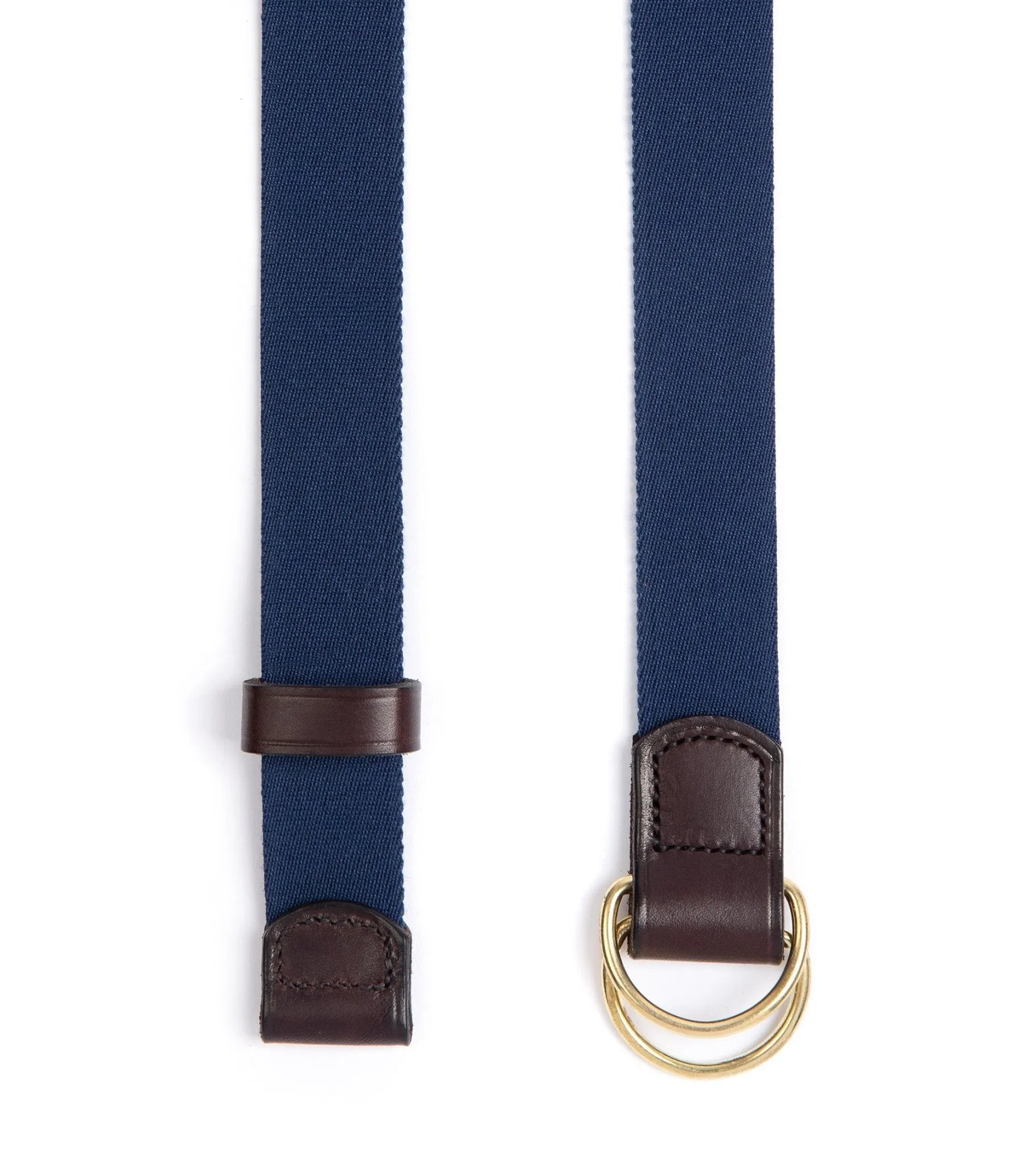 Hardy & Parsons D-Ring Canvas Belt: Navy