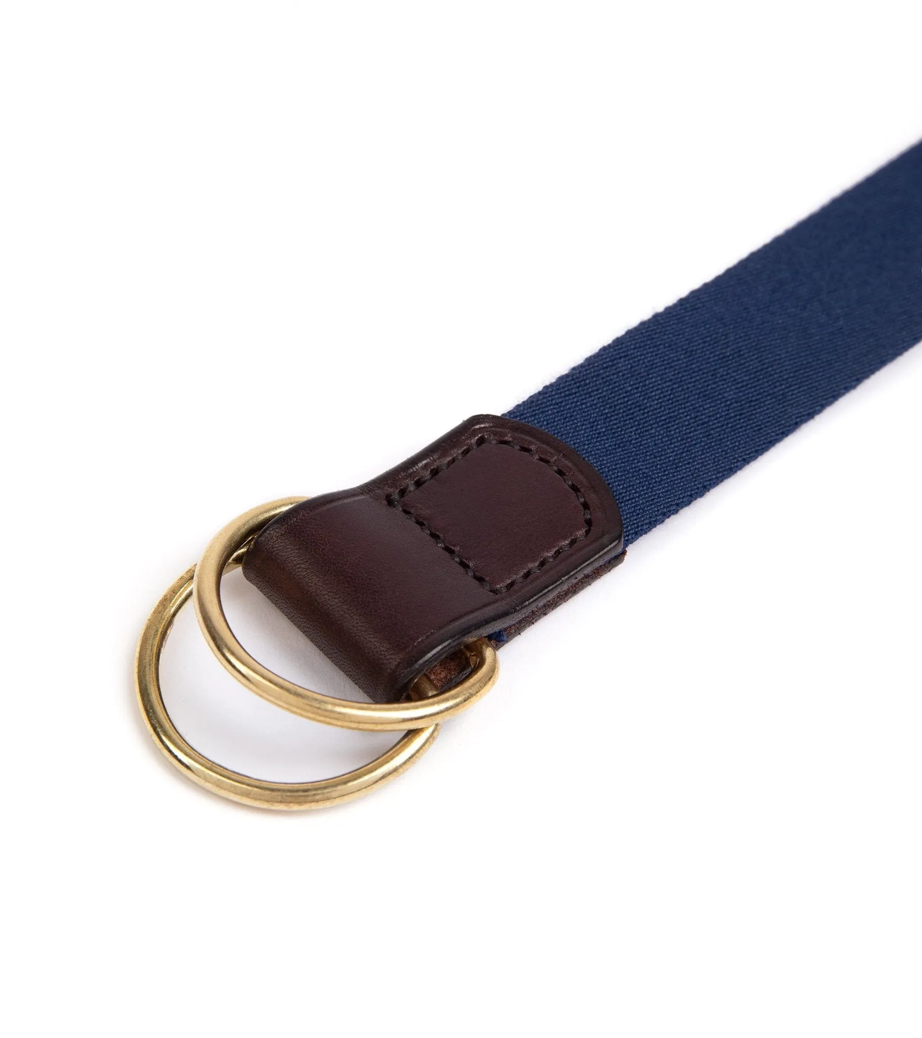 Hardy & Parsons D-Ring Canvas Belt: Navy