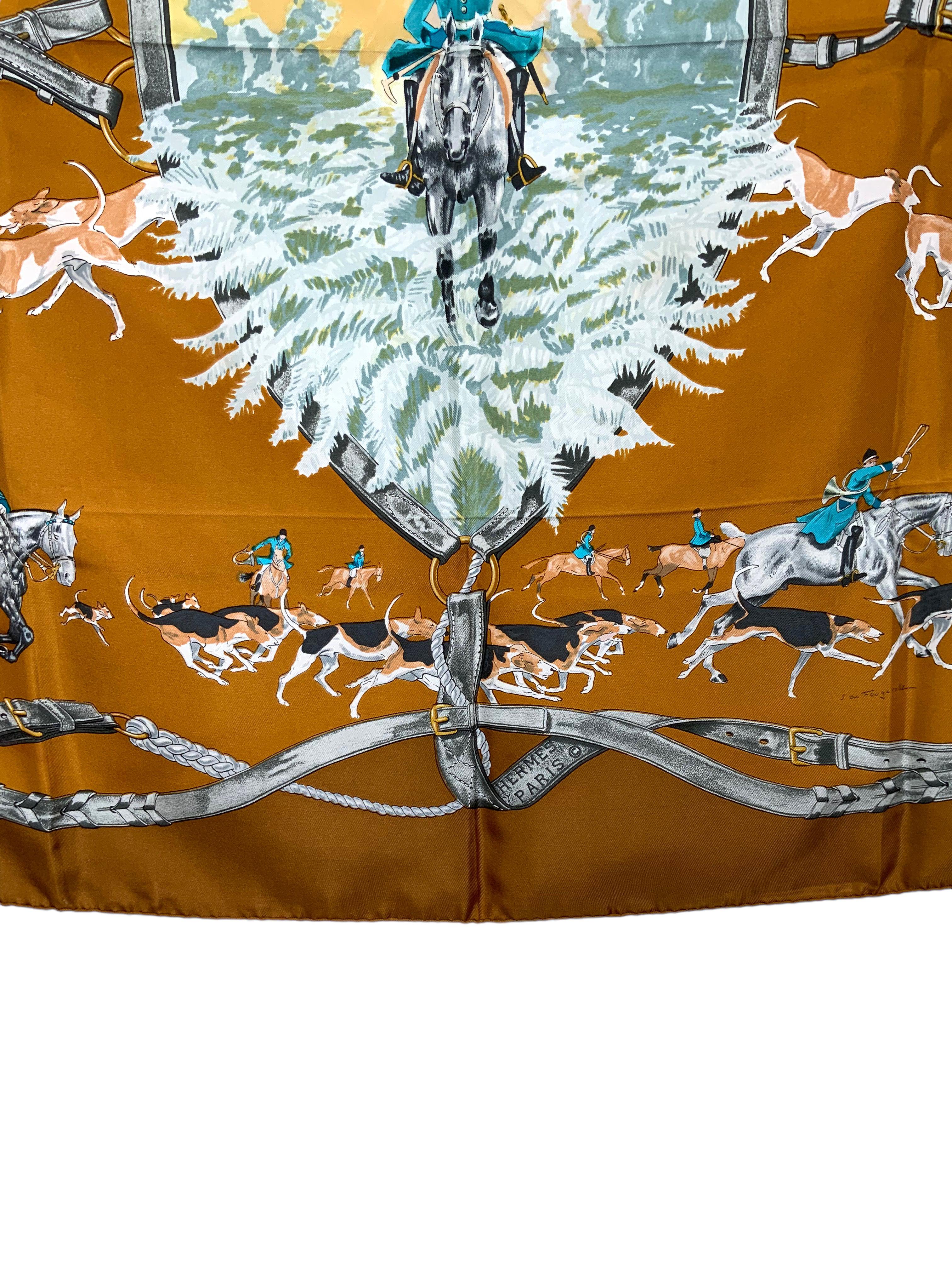 HERMES Le Bien Aller Silk Scarf 90