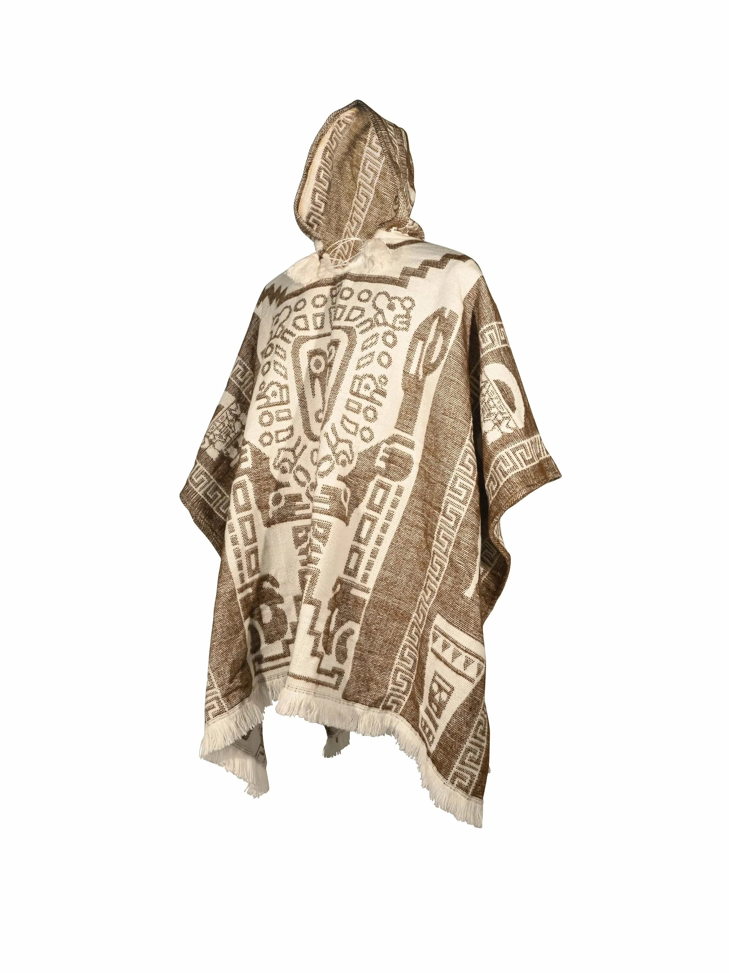 Hooded Artisan Andean Poncho - Puno