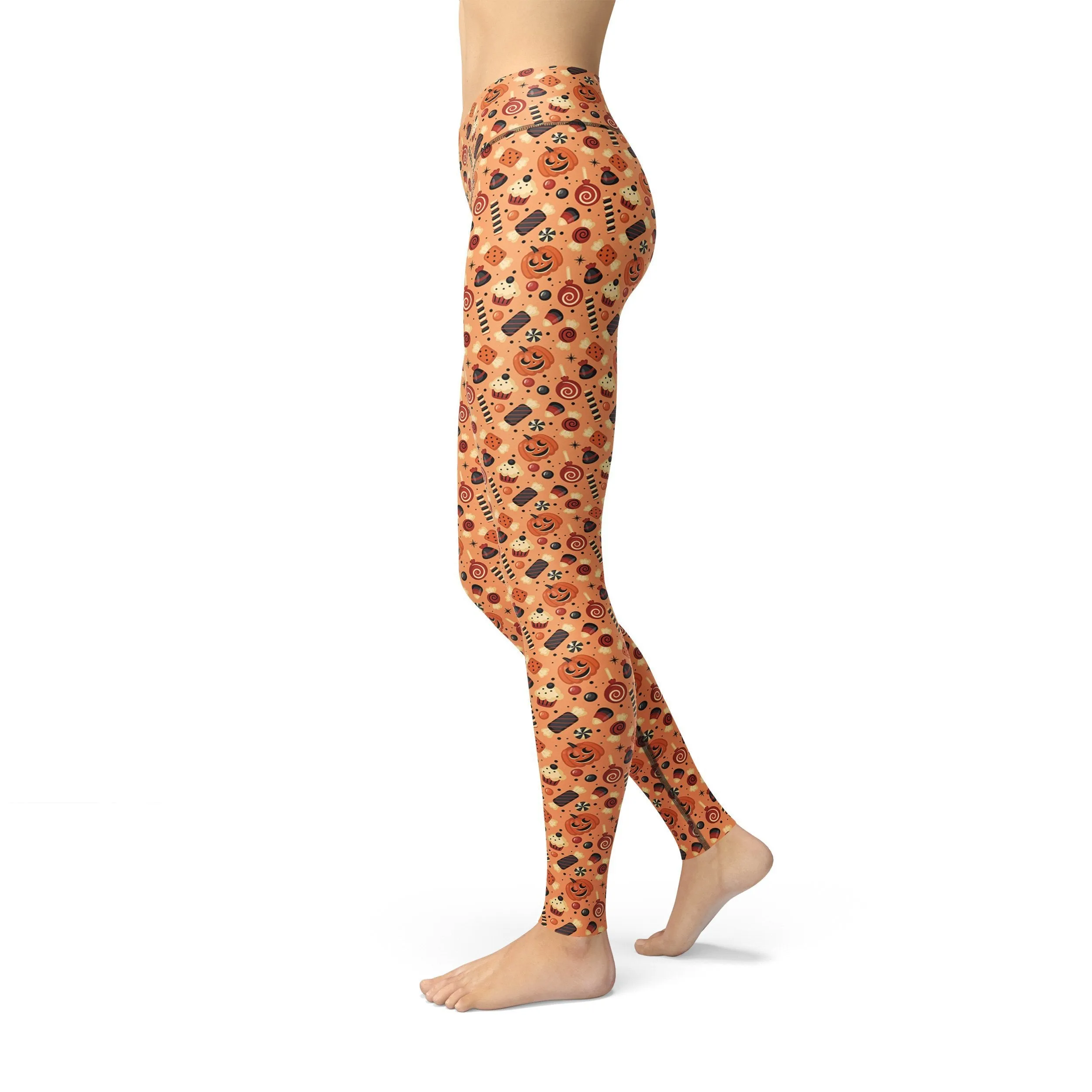 Jean Pumpkin Candies Leggings