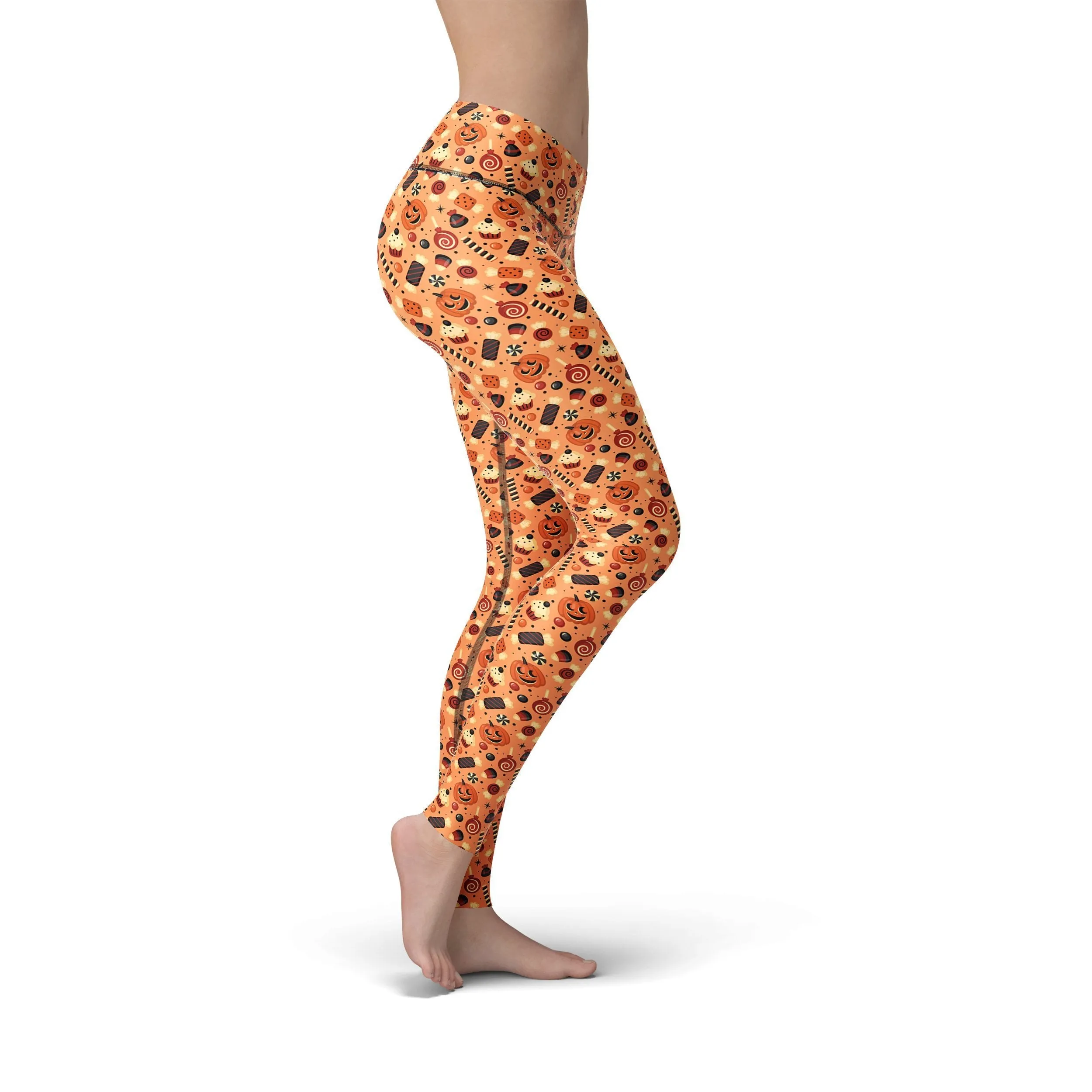 Jean Pumpkin Candies Leggings