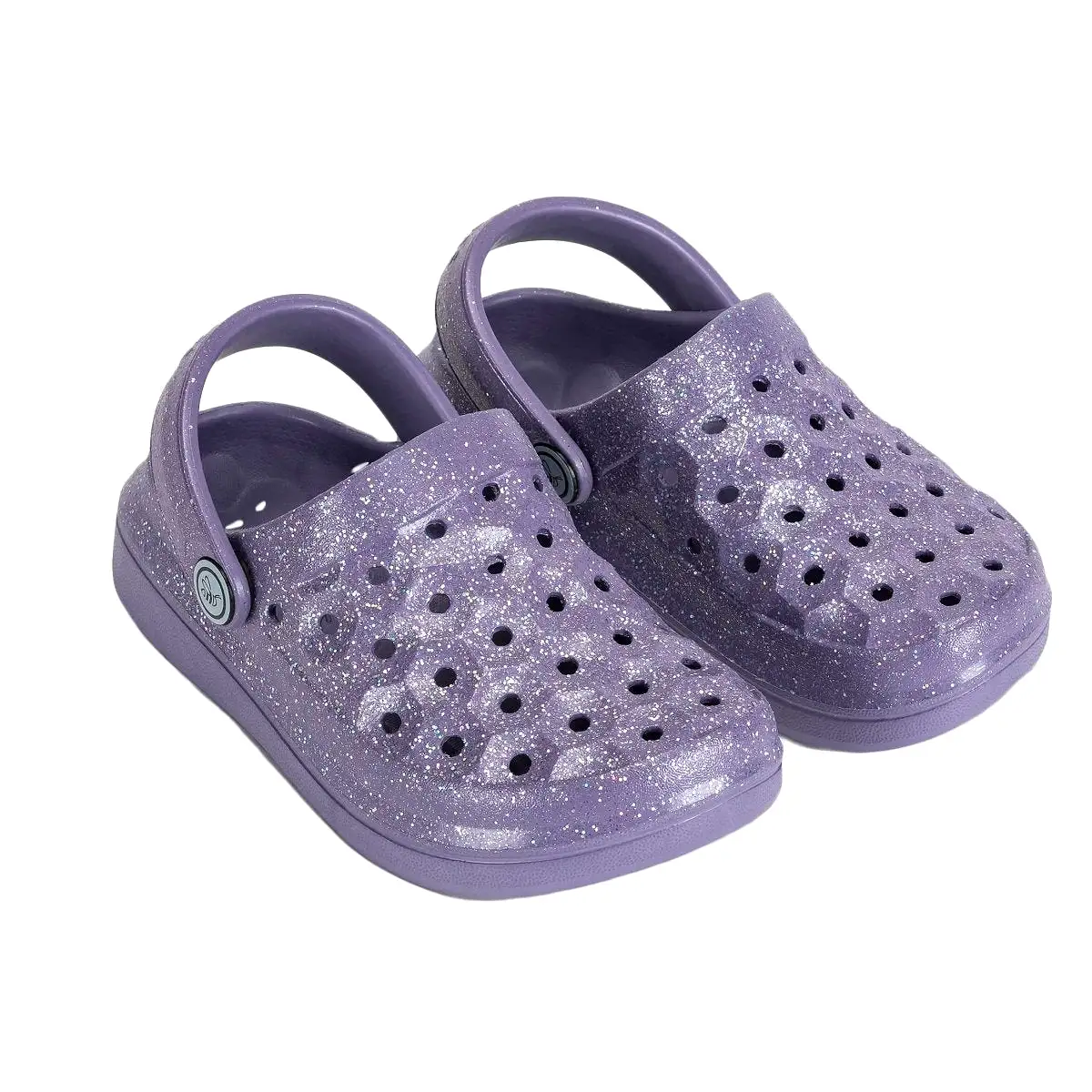 Joybees GS (Grade School) Varsity Clog Glitter Purple