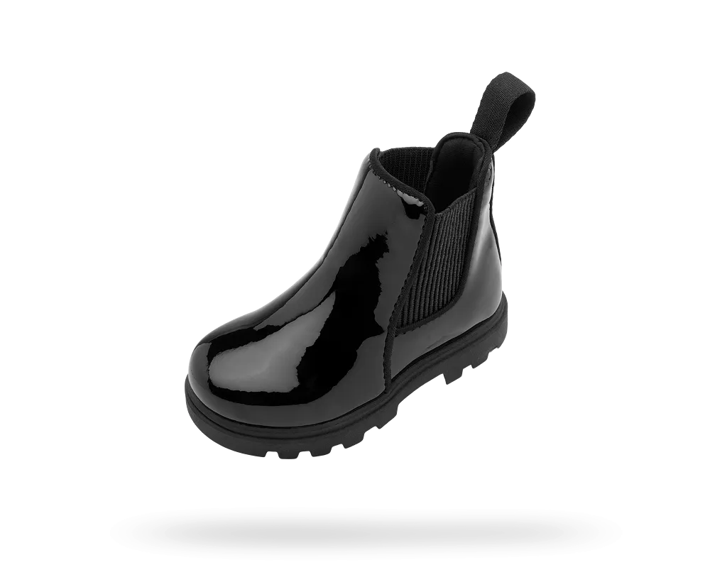 Kensington Treklite Kid's Chelsea Boot - Black Gloss