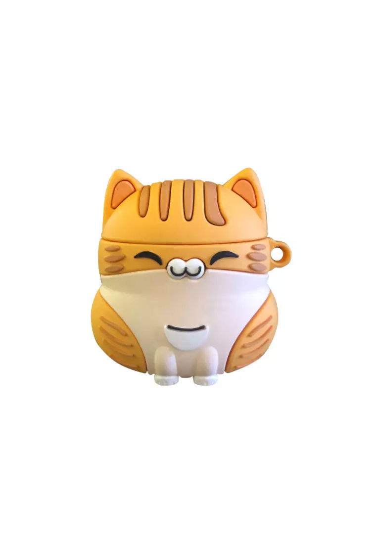 Kings Collection Cartoon Orange Cat AirPods Case (UPKCAC2152)