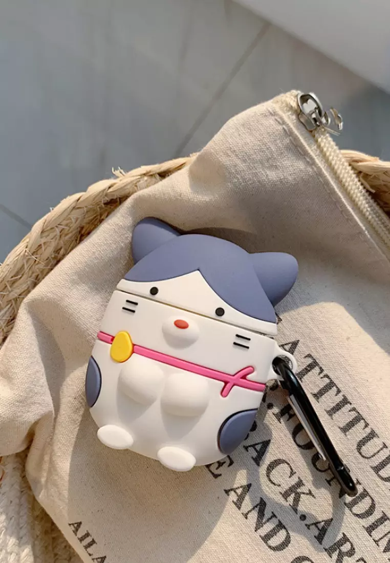 Kings Collection Cutie Grey Meow AirPods Case (KCAC2059)