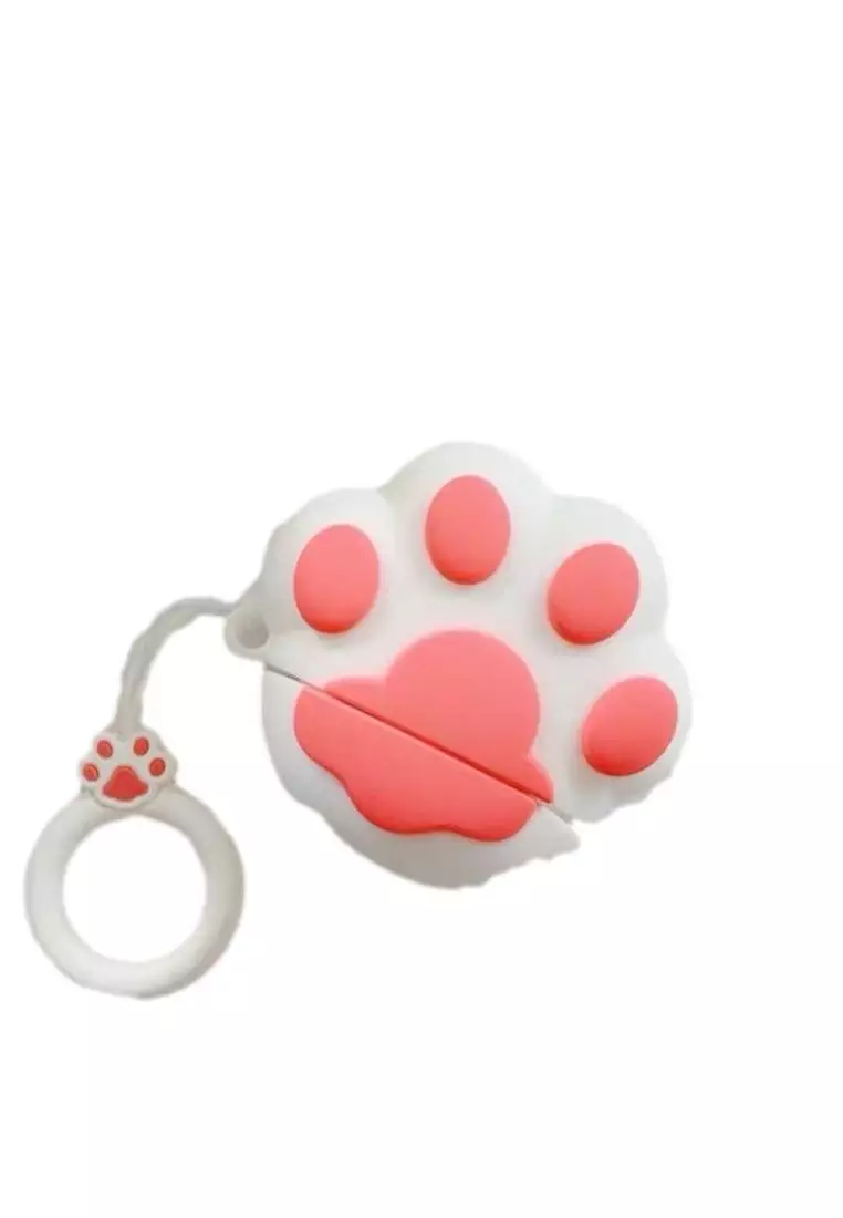 Kings Collection White Cat Paw AirPods Case (UPKCAC2100)