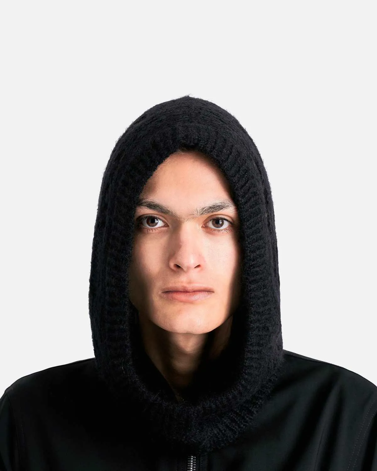 Knit Hood - Black