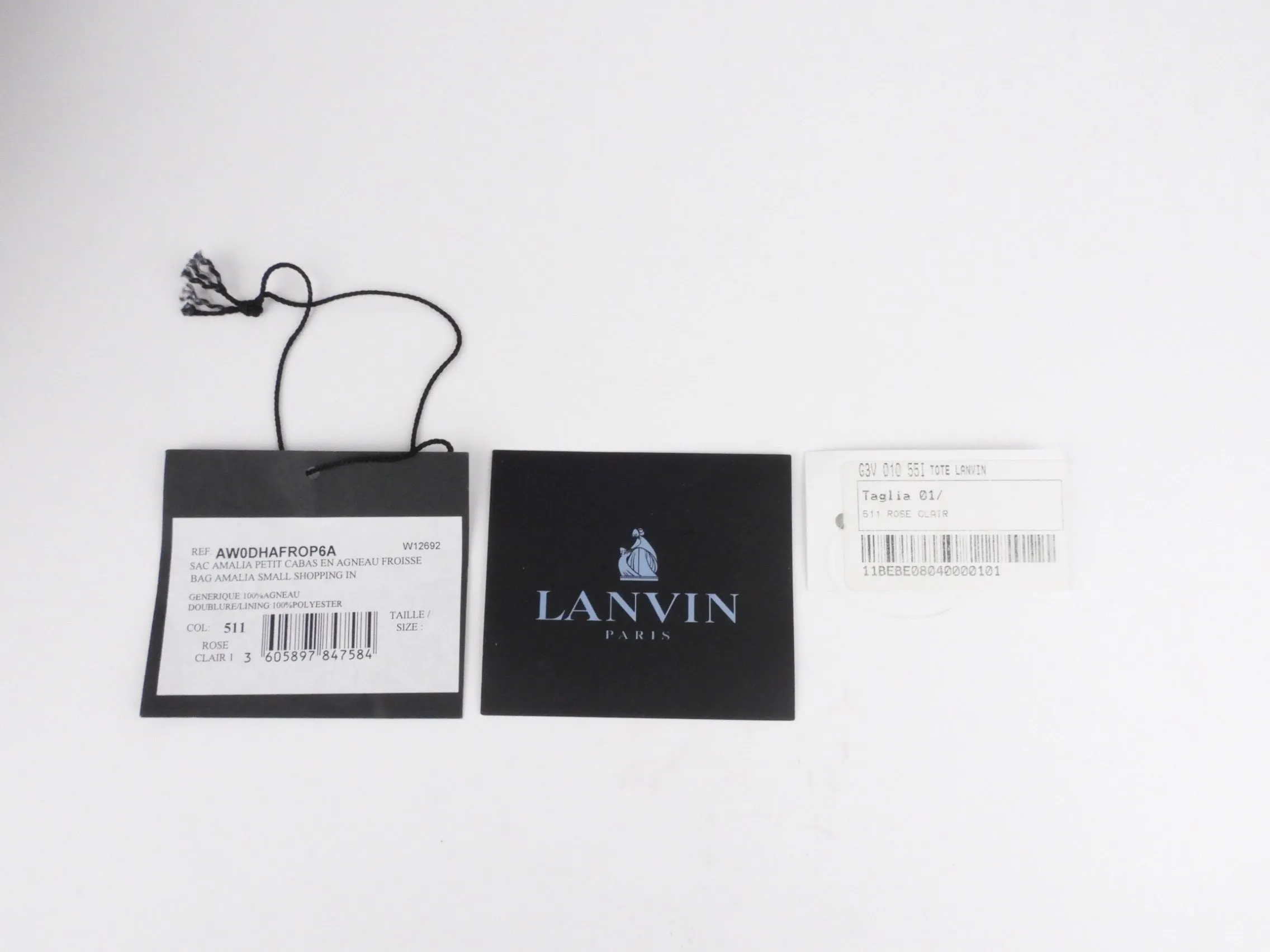 Lanvin Pink Diamond Quilted Lambskin Chainlink Handle Two Way Bag