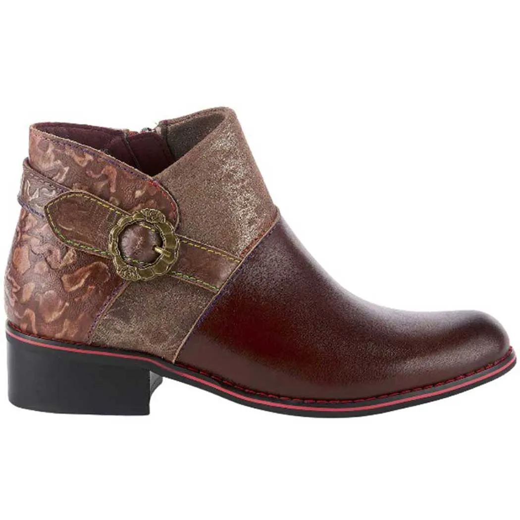 L'Artiste by Spring Step Tiatia Bootie Brown (Women's)