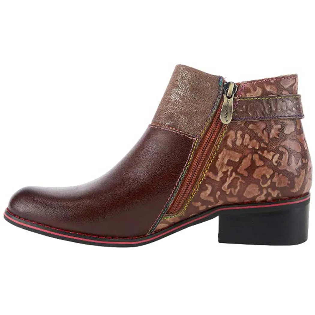 L'Artiste by Spring Step Tiatia Bootie Brown (Women's)