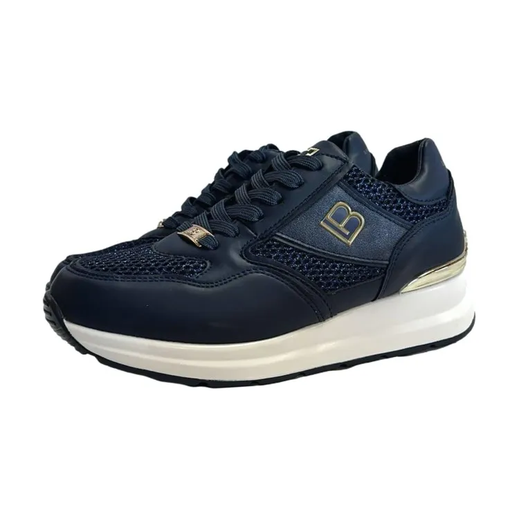 Laura Biagiotti 8406 Sneakers Donna Platform Kid Navy