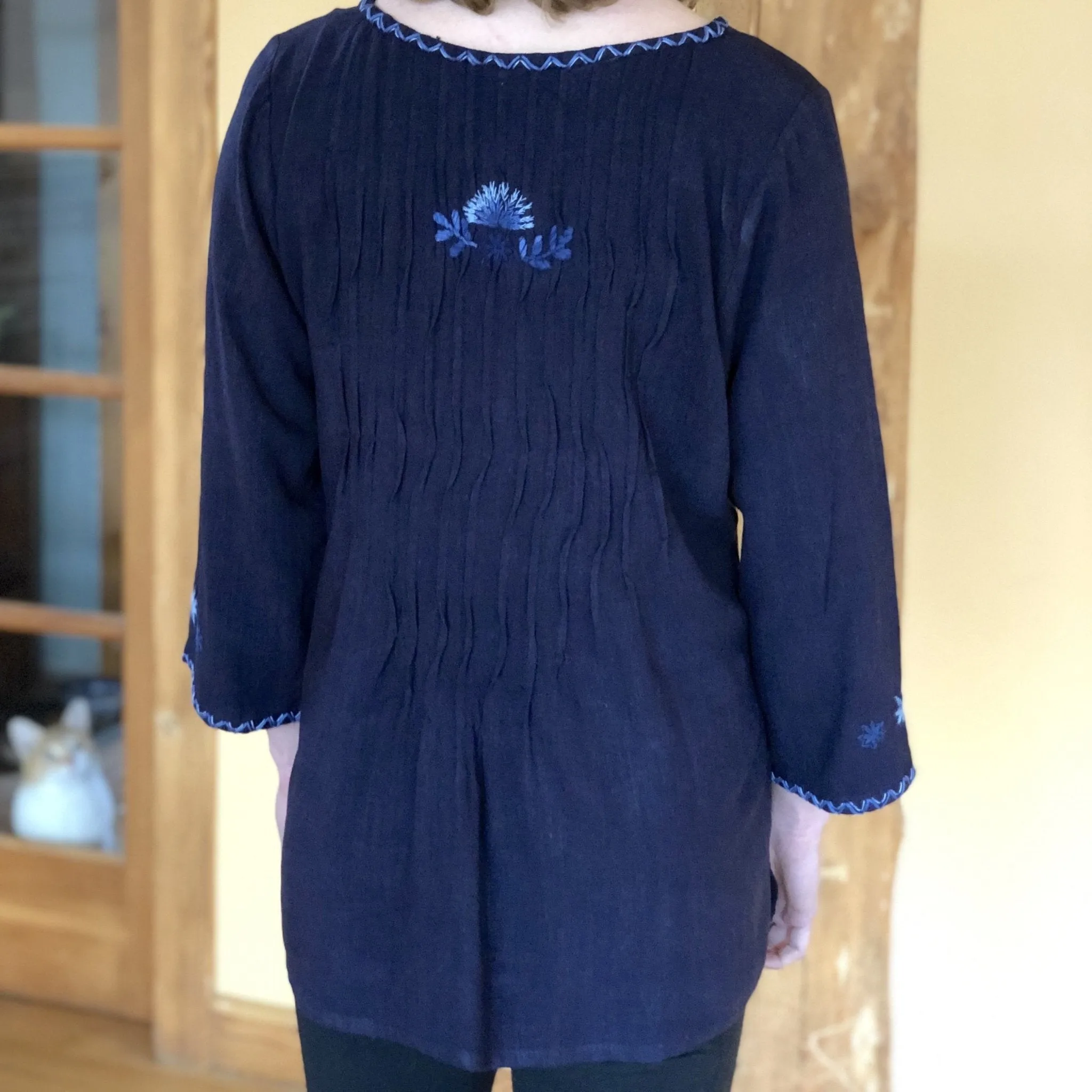 Leti Navy Multicolor Tunic