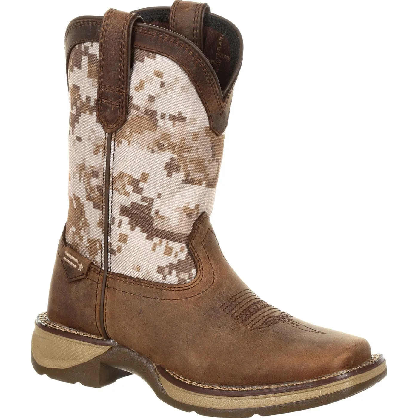 Lil' Rebel™ by Durango® Big Kids Desert Camo Western Boot