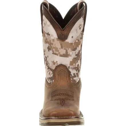 Lil' Rebel™ by Durango® Big Kids Desert Camo Western Boot