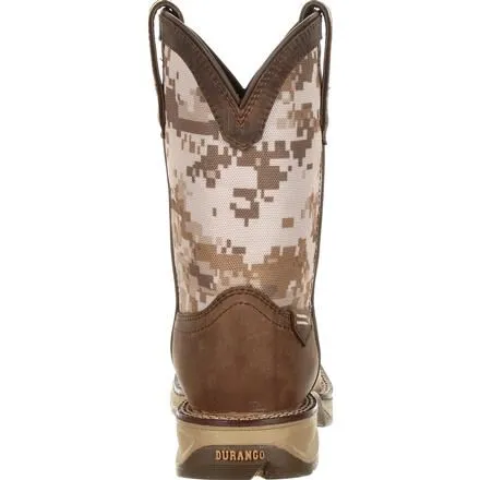 Lil' Rebel™ by Durango® Big Kids Desert Camo Western Boot