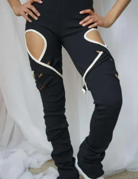 Lounge Rib Leggings - Black