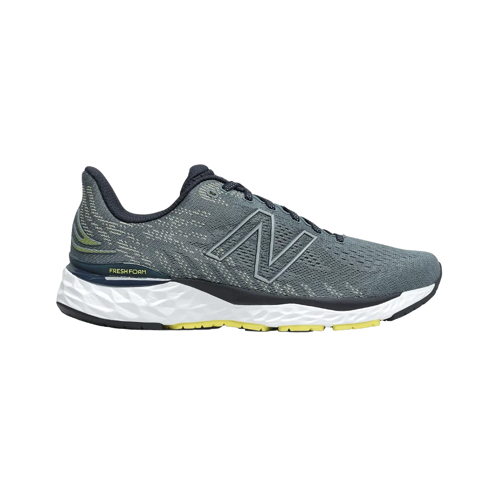 Men's New Balance Fresh Foam 880 v11, Sulphur Yellow/Deep Ocean Grey, 8.5 D Medium