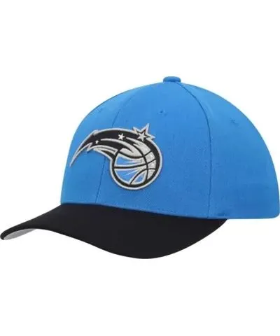 Mitchell & Ness Men's NBA Blue/Black Orlando Magic MVP Team Two-Tone 2.0 Stretch-Snapback Hat