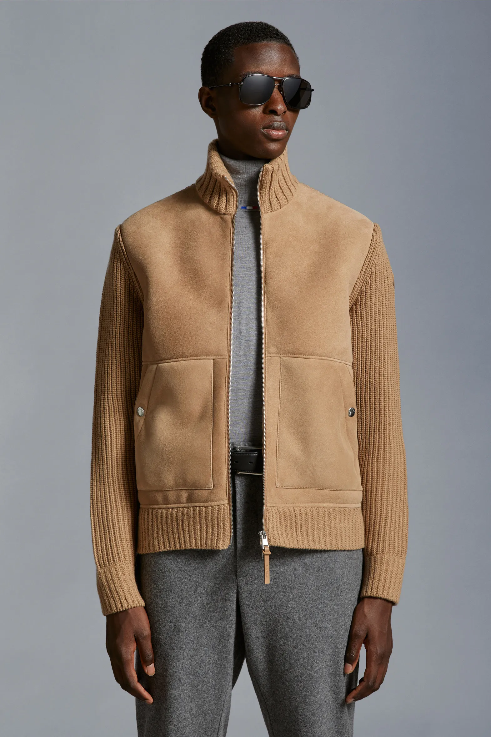 MONCLER  |Wool & Shearling Cardigan