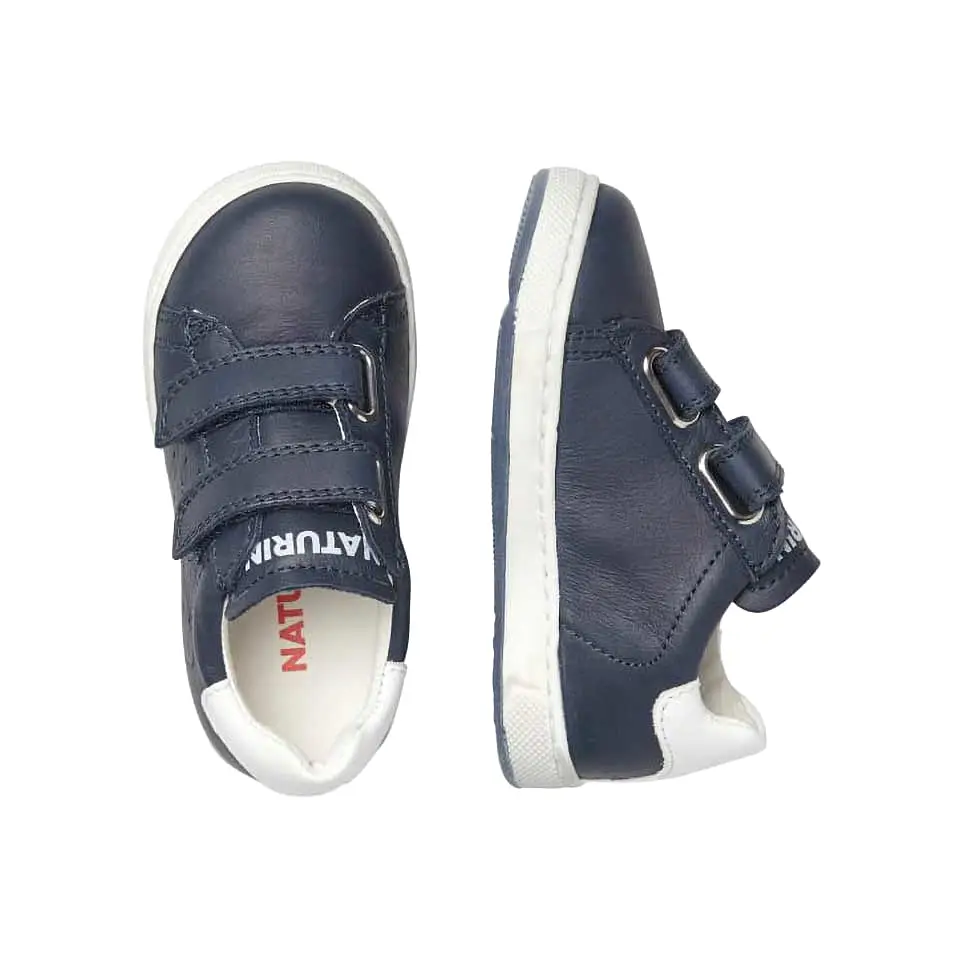 Naturino Boy's Navy/White Velcro