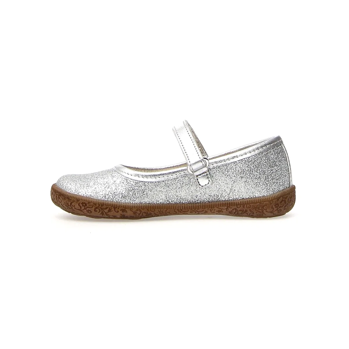 Naturino Girl's (Sizes 26-29) Pavia Silver Glitter