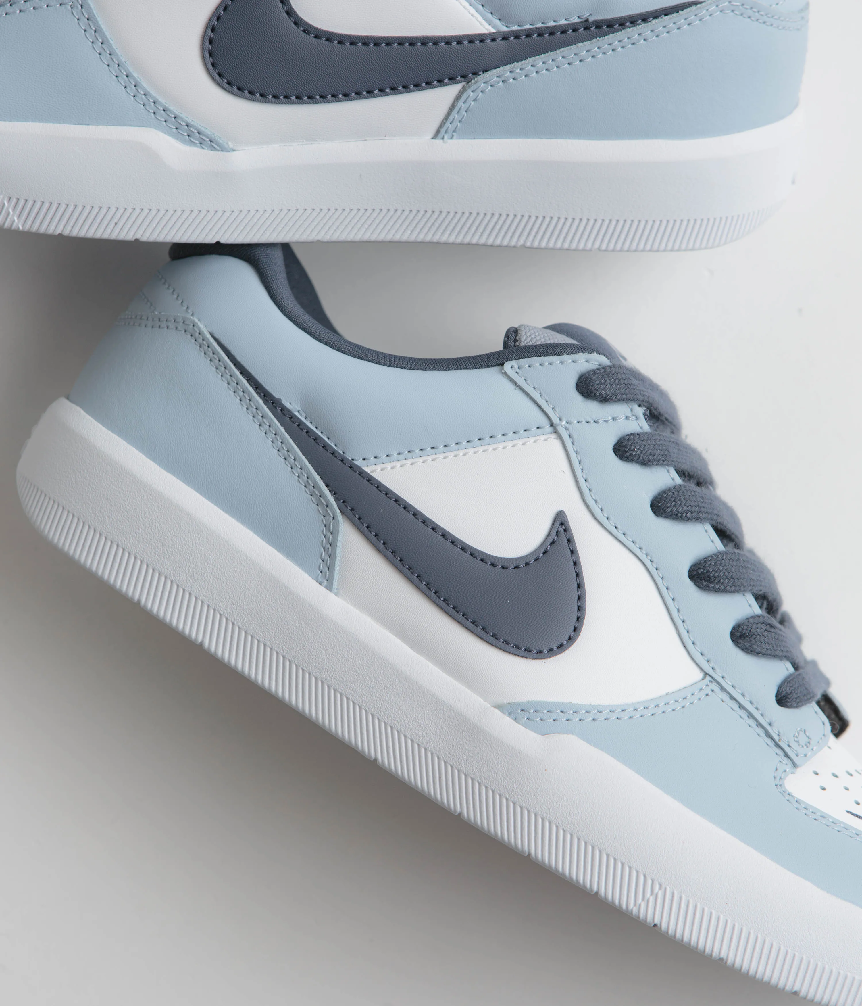 Nike SB Force 58 Premium Shoes - White / Thunder Blue - White - Ashen Slate