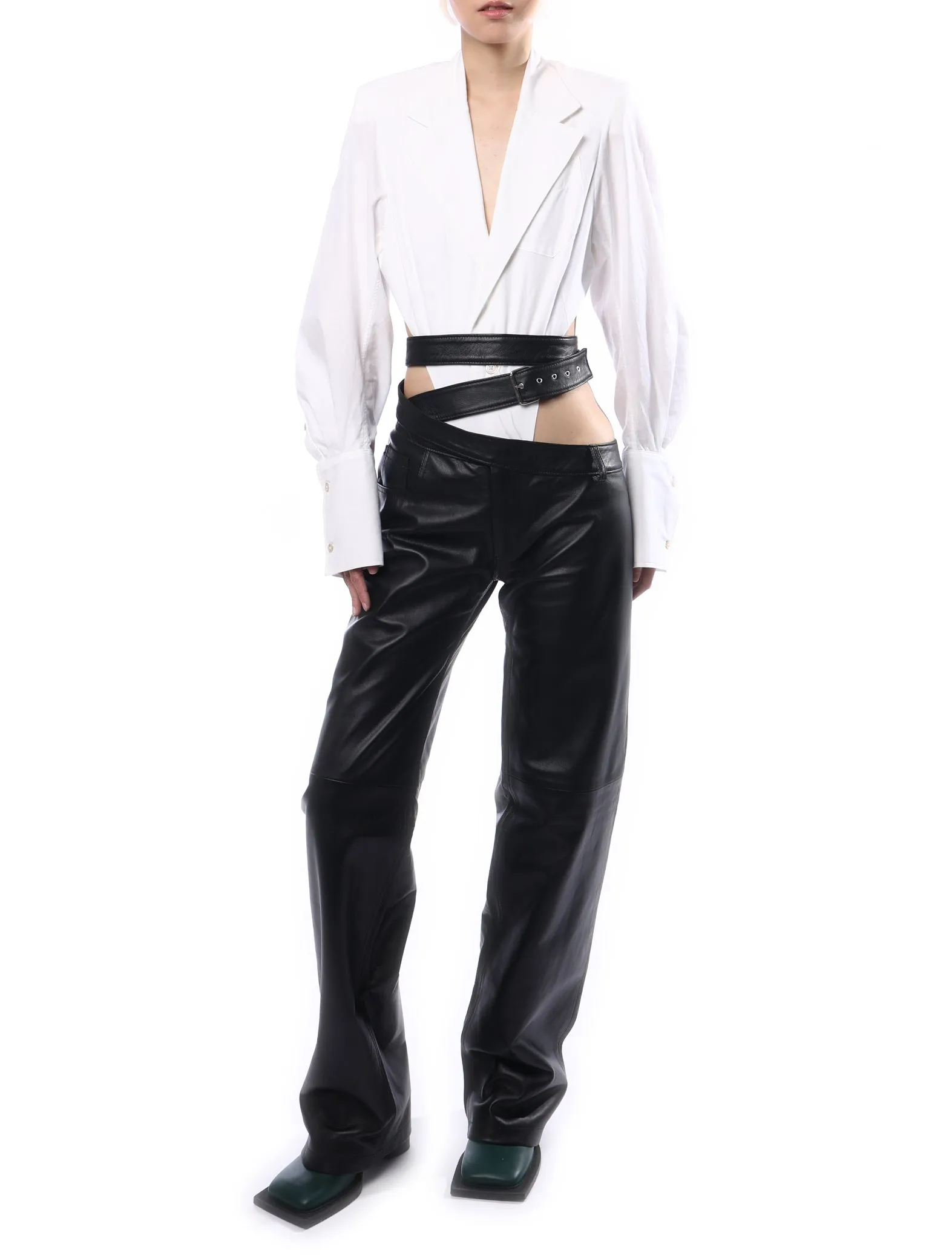 Ninamounah Powered Leather Trousers