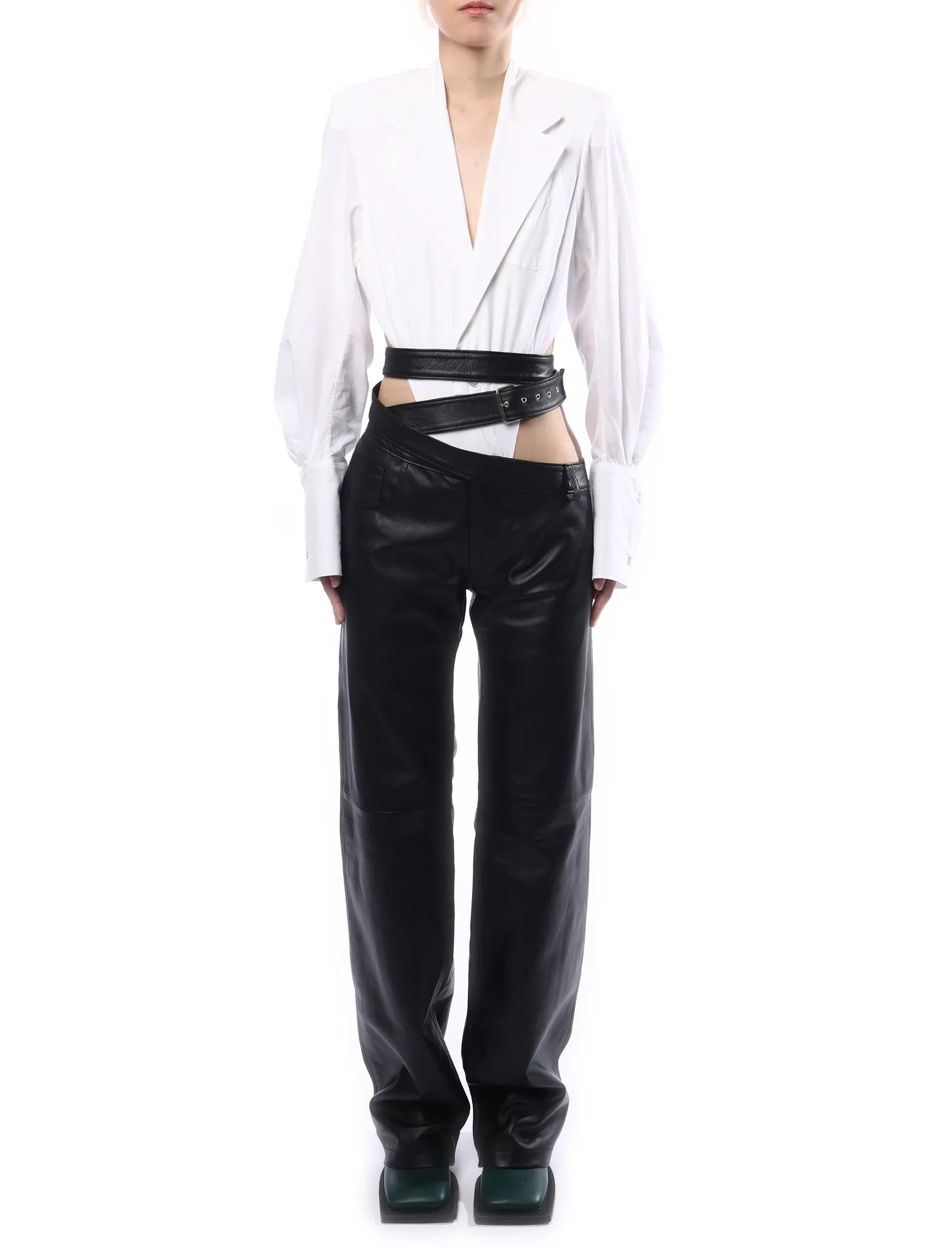 Ninamounah Powered Leather Trousers