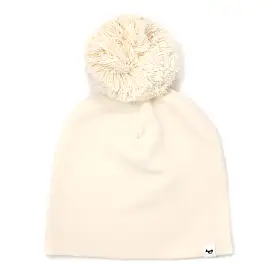 oh baby! Vanilla Yarn Pom Hat - Vanilla