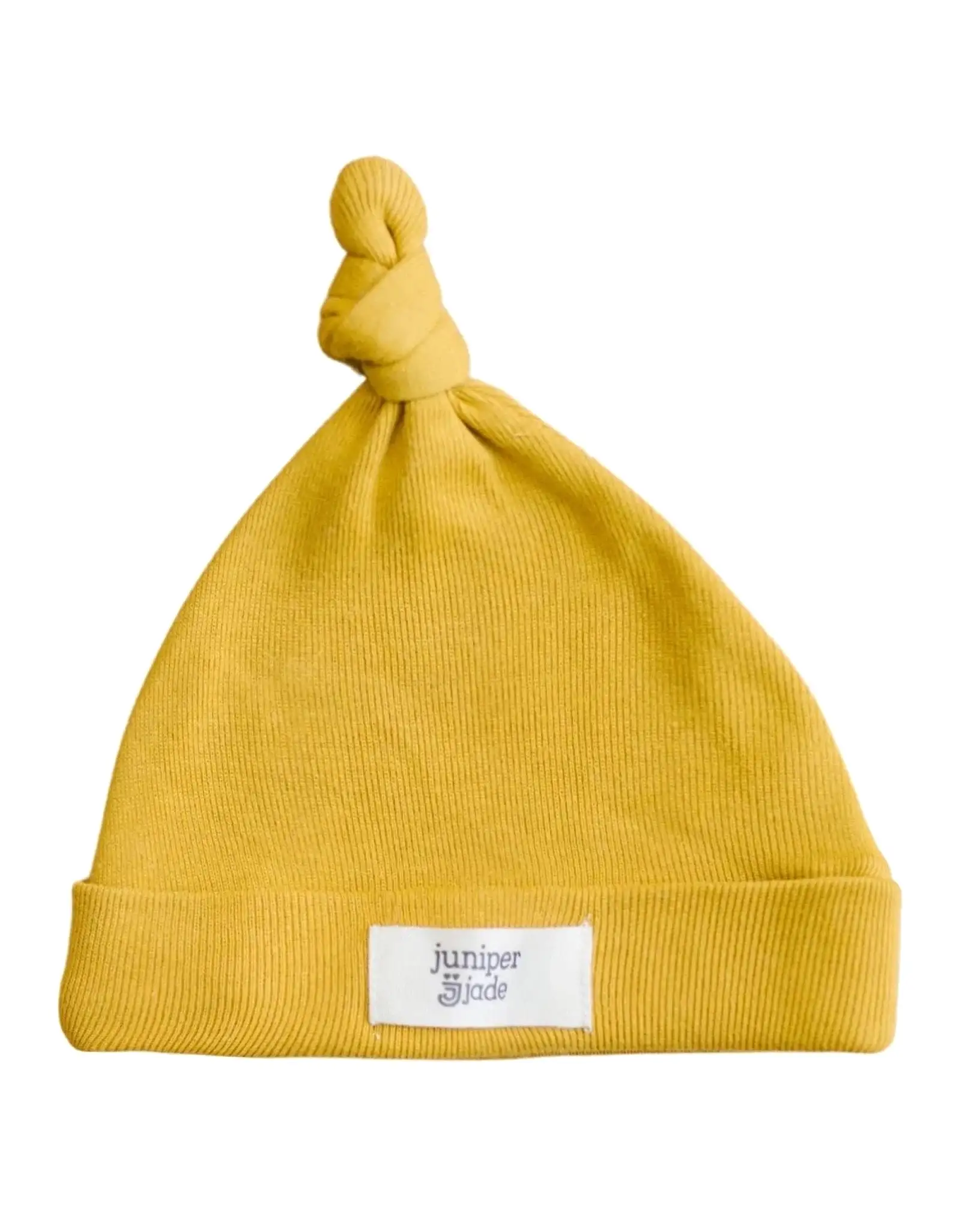 Organic Knot Hat | Mustard