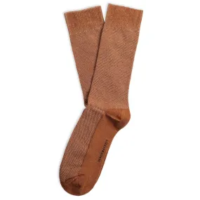 Originals Champagne Pique Socks Hot Nutshell Brown