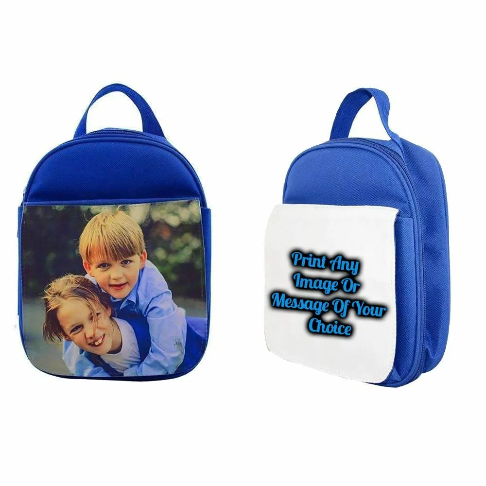 Personalised Printed Blue Kids Lunch pack