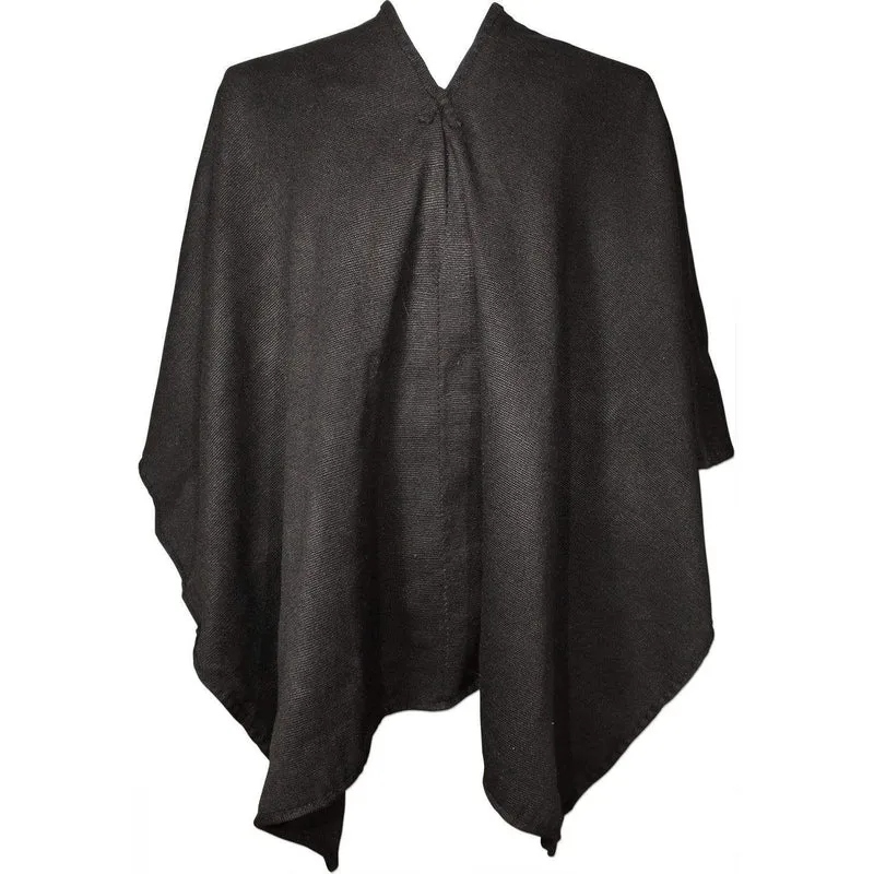 Peruvian Traditional Alpaca Blend Poncho