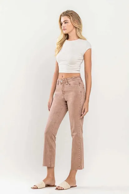 Phoenix Mid Rise Straight Denim