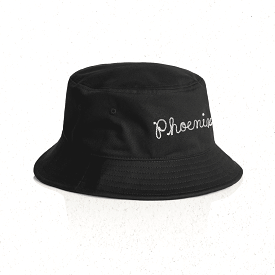 PHX GEN Bucket Hat - Phoenix Chainstitch - Black